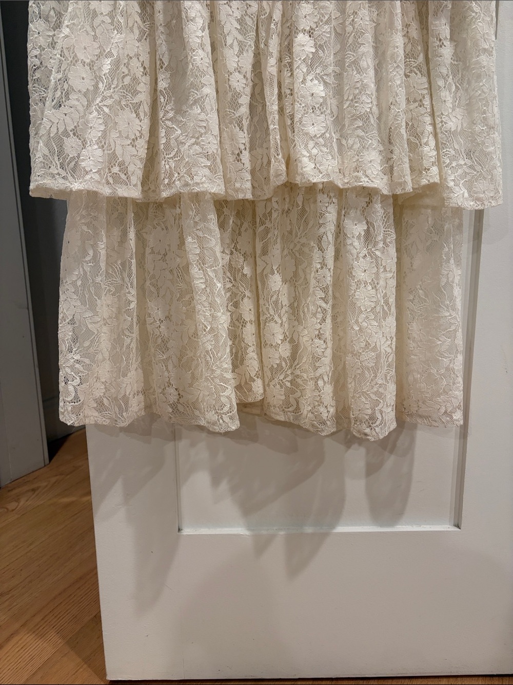Altar'd State Umbar Embroidered Floral White Lace Dress - Picture 10 of 13